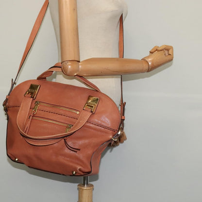 Chloe Angie Tote Leather, PINK, LEATHER, Tote bag