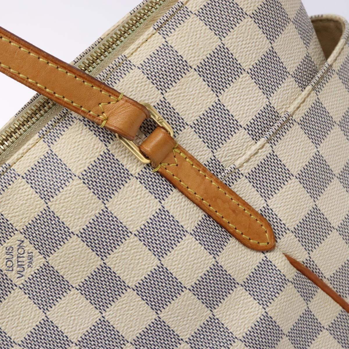 Louis Vuitton Totally Handbag Damier, WHITE, CANVAS, Tote bag