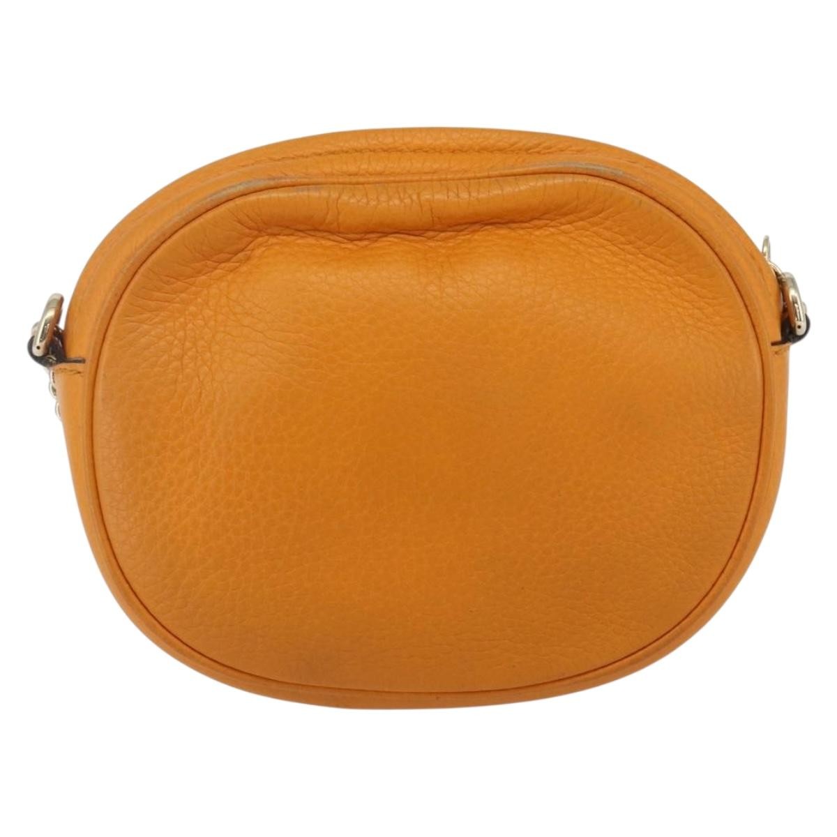 Gucci Soho Chain Bag Leather, ORANGE, LEATHER, Shoulder bag