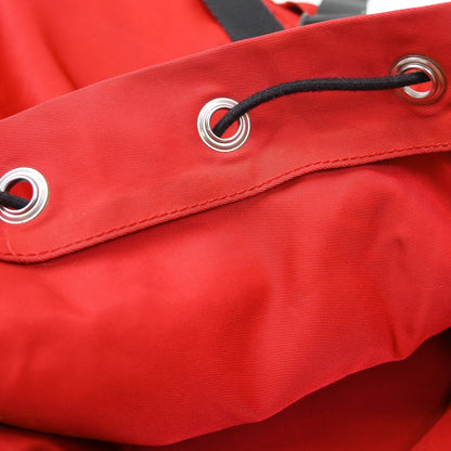 Prada Double Buckle Backpack Tessuto, Red, Nylon, Backpack
