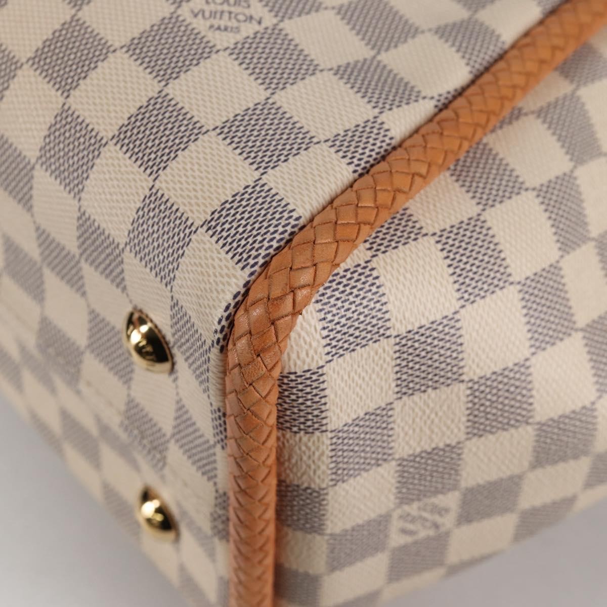 Louis Vuitton Propriano Handbag Damier, WHITE, CANVAS, Tote bag