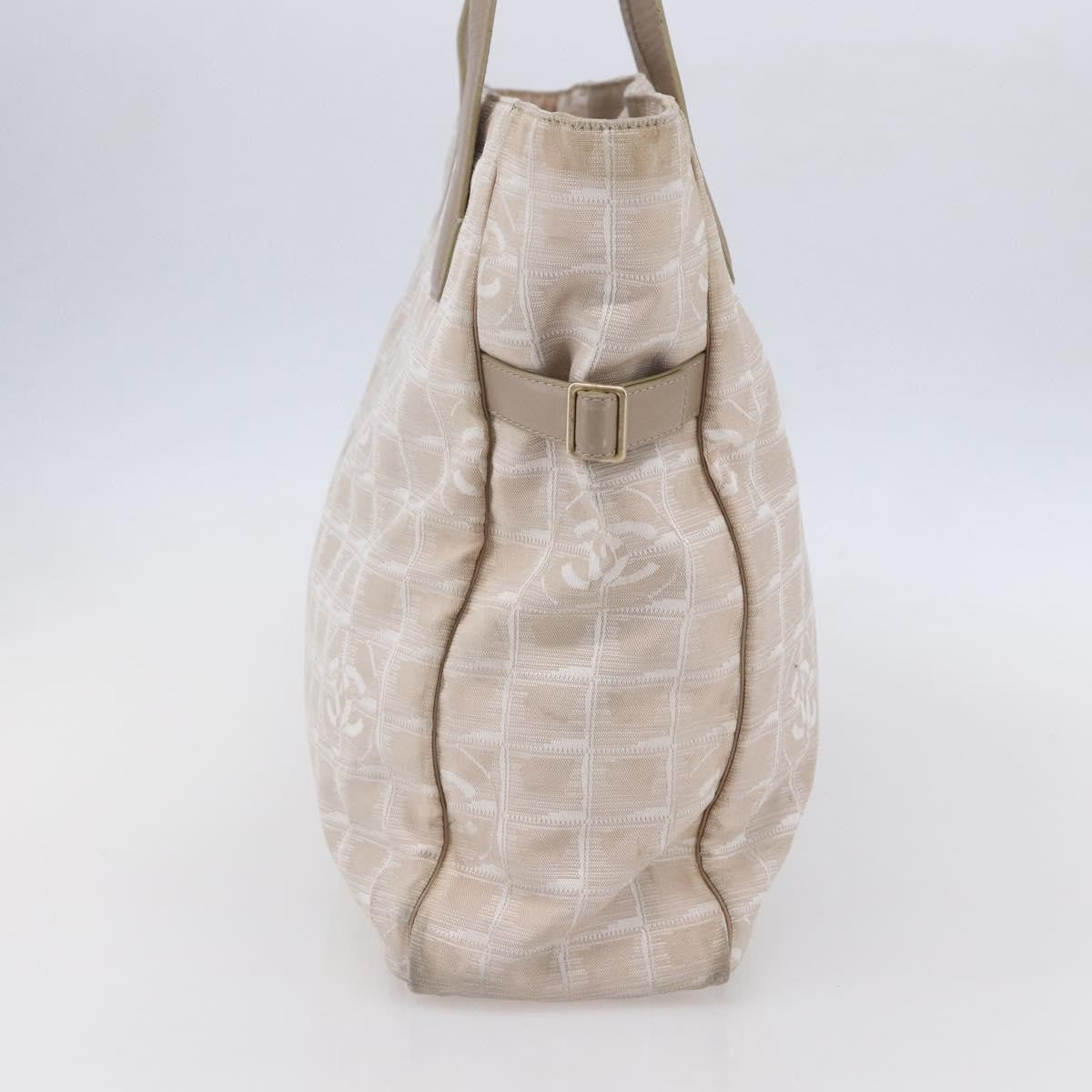 Chanel Travel Line Tote Nylon, BEIGE, NYLON, Tote bag