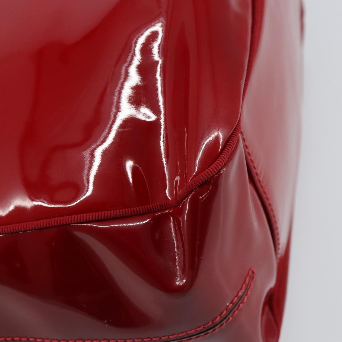 Salvatore Ferragamo Vintage Tote bag Patent Leather, Red, Patent Leather, Tote Bag