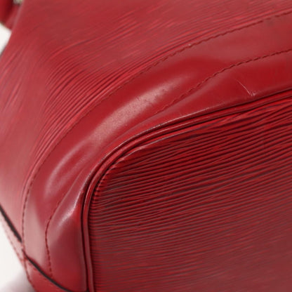 Louis Vuitton Noe Shoulder bag Leather, RED, LEATHER, Shoulder bag