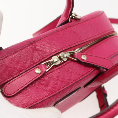 Gucci Bright Top Handle Bag Diamante Leather, PINK, LEATHER, Handbag