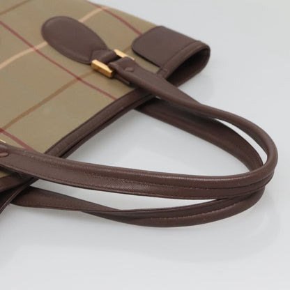 Burberry Nova Check Tote Canvas and Leather, BEIGE, CANVAS, Tote bag