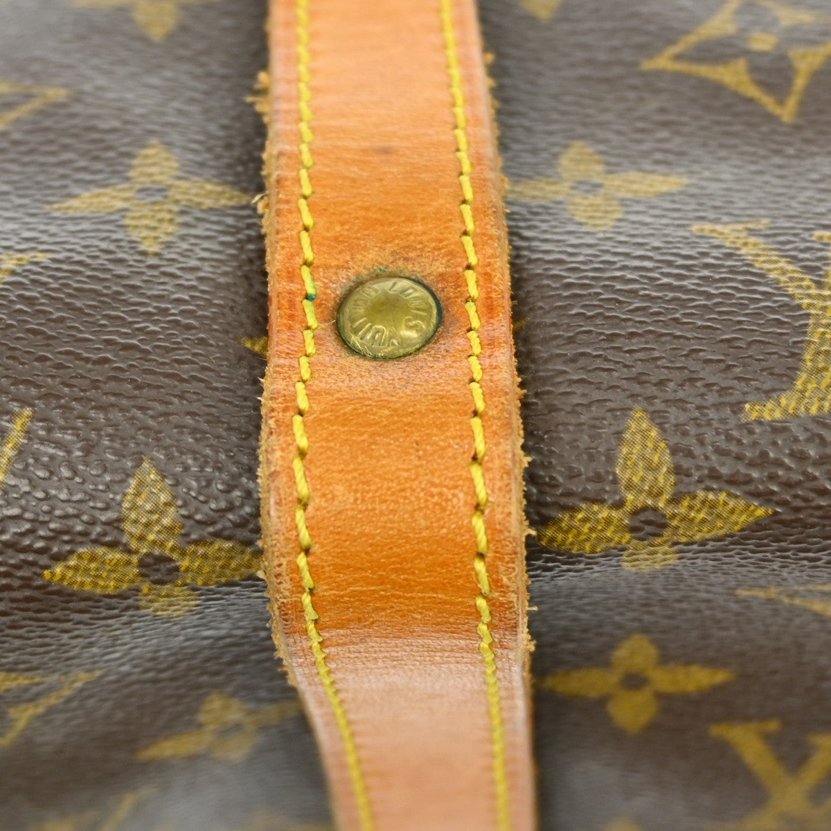 Louis Vuitton Saumur Handbag Monogram Canvas, Brown, Canvas, Shoulder Bag
