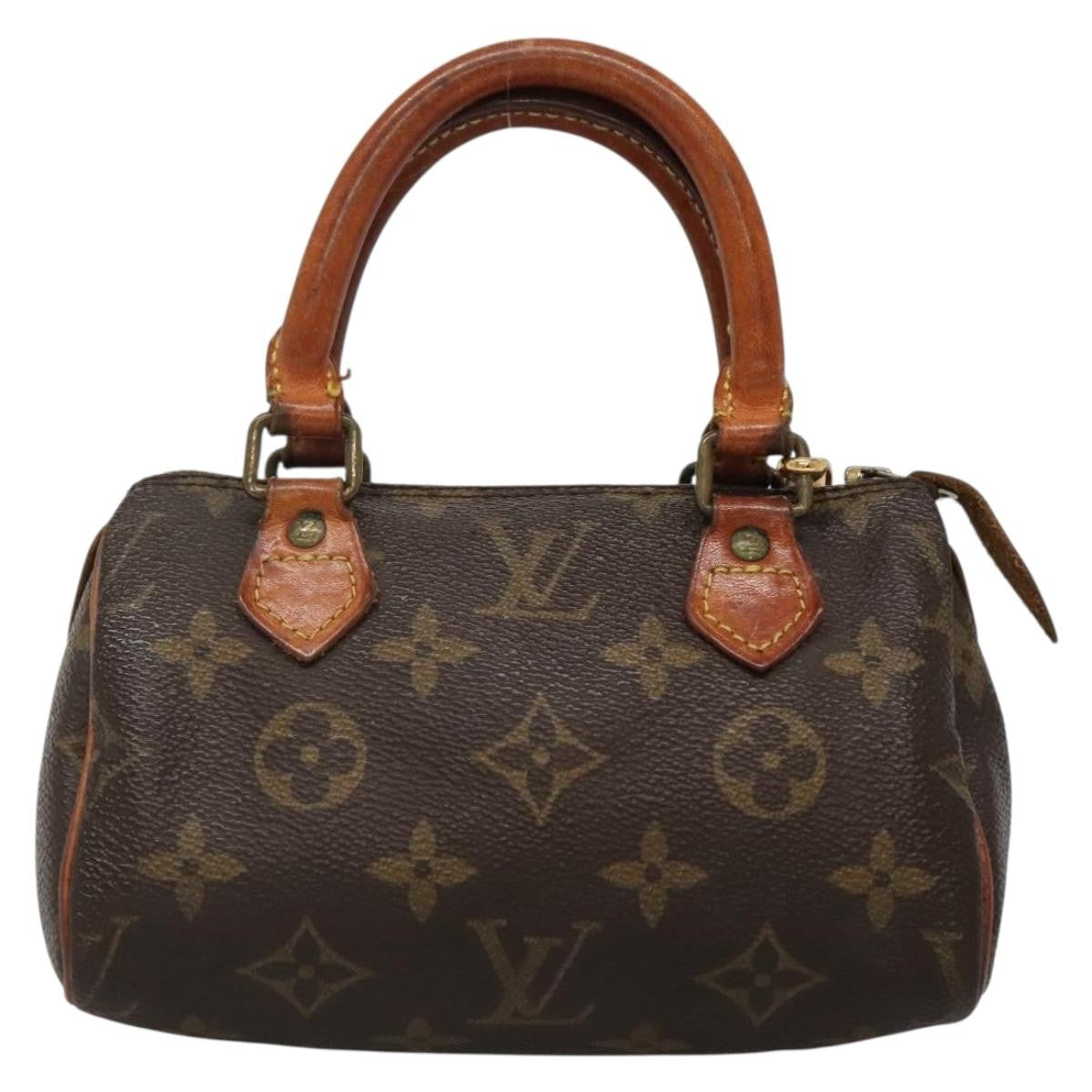 Louis Vuitton Speedy Mini HL Handbag Monogram Canvas, BROWN, CANVAS, Handbag
