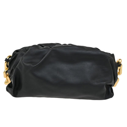Bottega Veneta The Chain Pouch Leather, BLACK, LEATHER, Shoulder bag