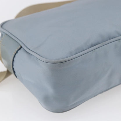 Prada Front Pocket Camera Bag Tessuto, BLUE, NYLON, Shoulder bag