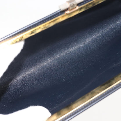 Christian Dior Vintage Trotter Pouch Canvas, NAVY, CANVAS, Clutche & pouche