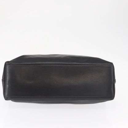 Chanel Chain Tote Leather, Black, Leather, Handbag