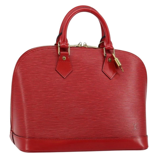 Louis Vuitton Alma Handbag Epi Leather, RED, LEATHER, Handbag