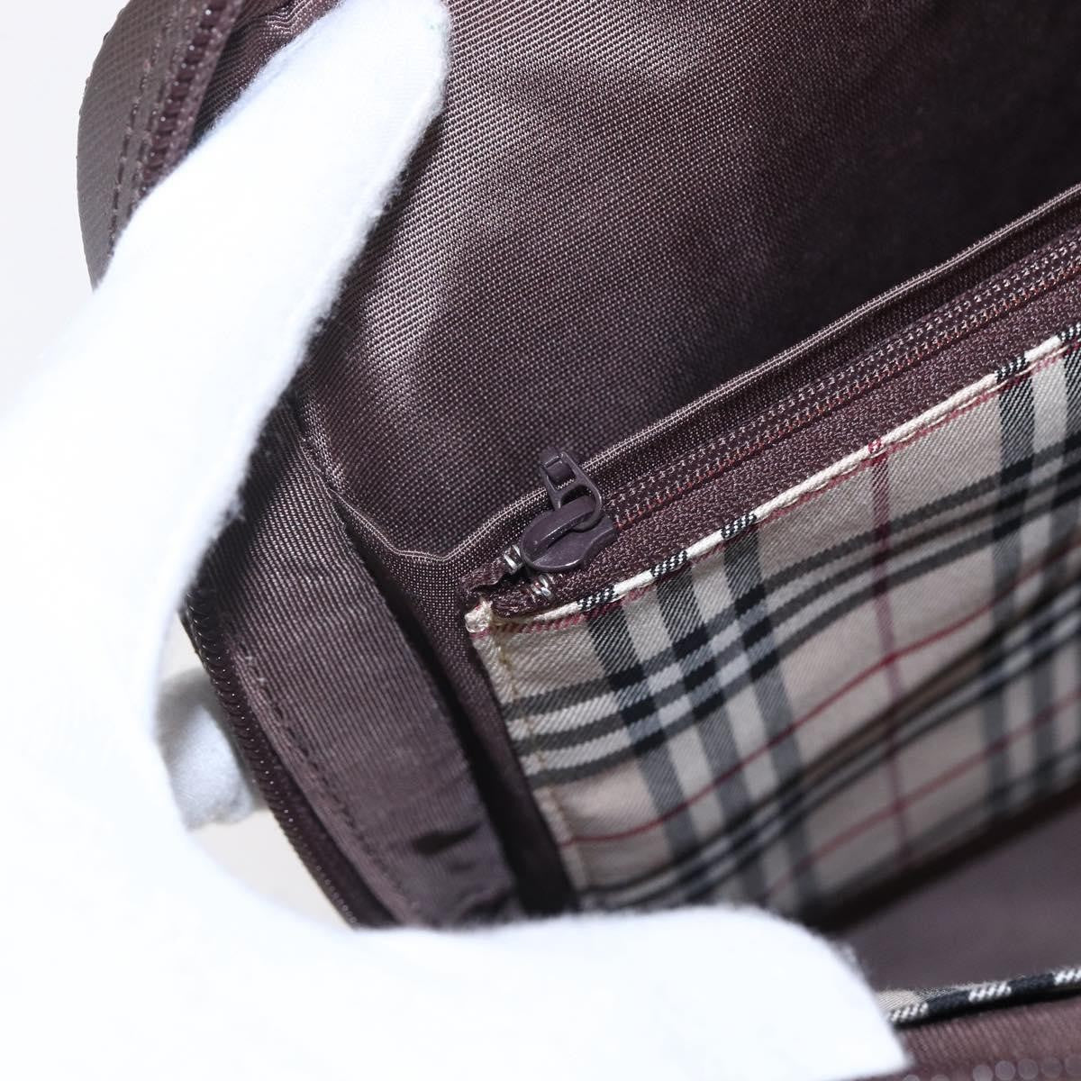Burberry Vintage Handbag Leather, BROWN, LEATHER, Handbag