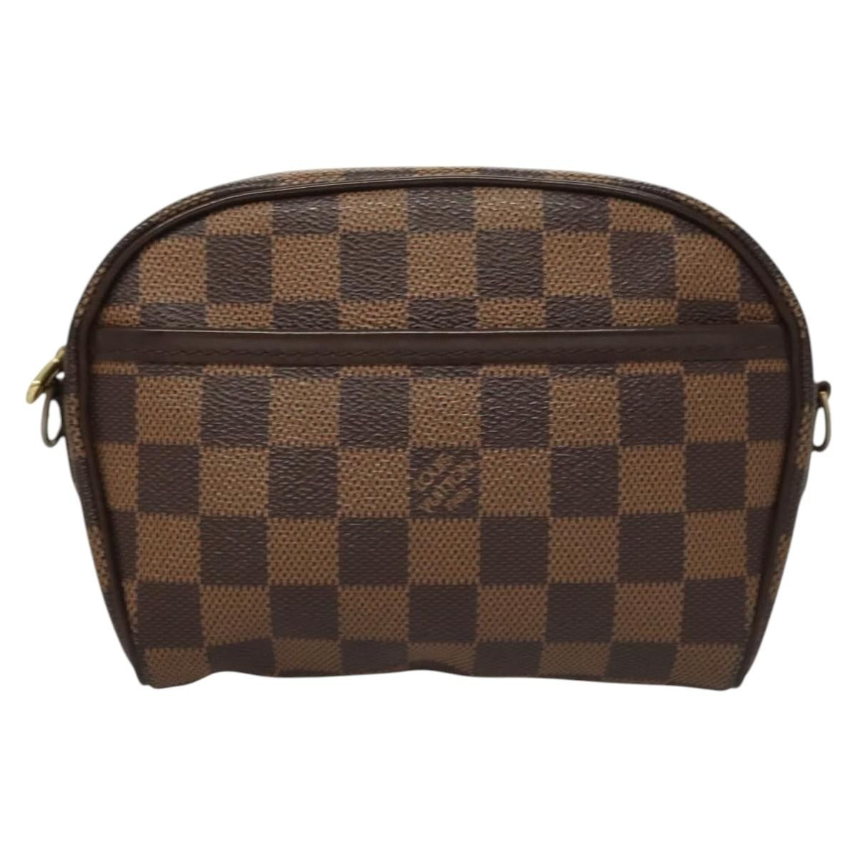 Louis Vuitton Ipanema Pochette Damier, BROWN, CANVAS, Clutche & pouche