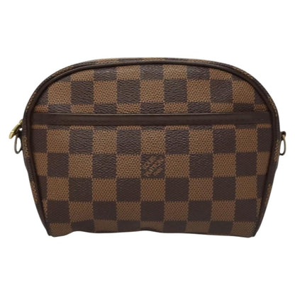 Louis Vuitton Ipanema Pochette Damier, BROWN, CANVAS, Clutche & pouche