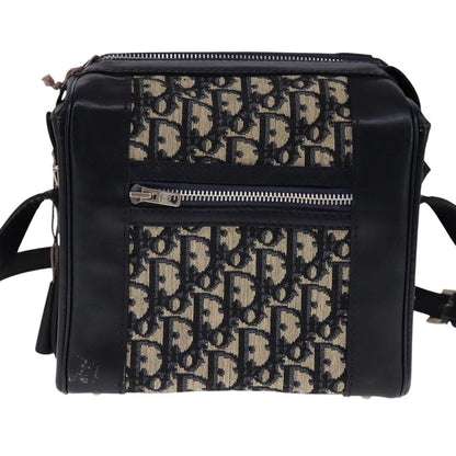 Christian Dior Trotter Oblique canvas et cuir, NAVY, CANVAS, Shoulder bag