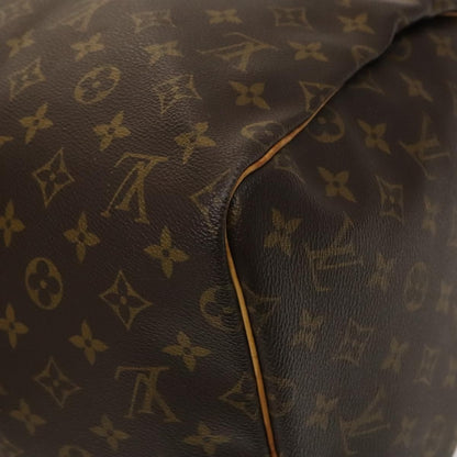 Louis Vuitton Keepall Bag Monogram Canvas, BROWN, CANVAS, Travel bag