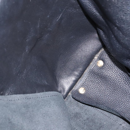 Salvatore Ferragamo Amy Tote Pebbled Leather, BLACK, LEATHER, Tote bag