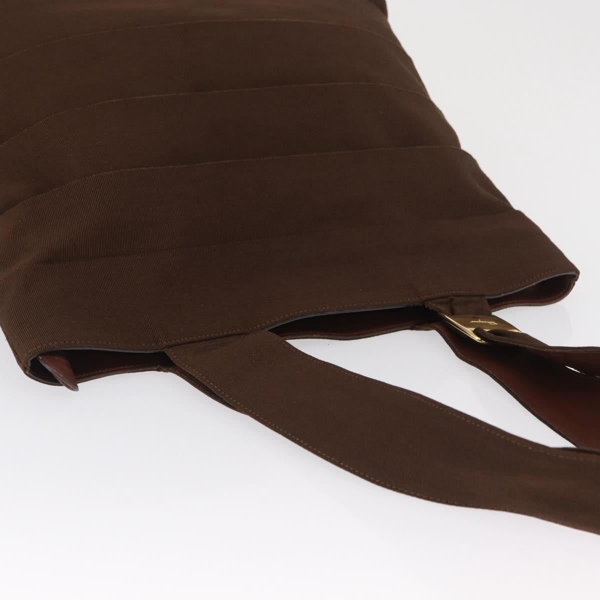 Salvatore Ferragamo Vara Tote Canvas, BROWN, CANVAS, Tote bag