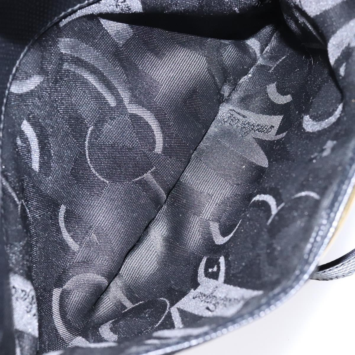 Salvatore Ferragamo Vala Shoulder Bag Leather, NAVY, LEATHER, Shoulder bag