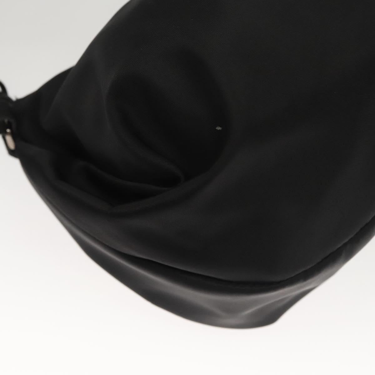 Salvatore Ferragamo Vala Shoulder Bag Nylon, BLACK, NYLON, Shoulder bag