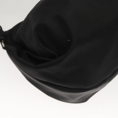 Salvatore Ferragamo Vala Shoulder Bag Nylon, BLACK, NYLON, Shoulder bag