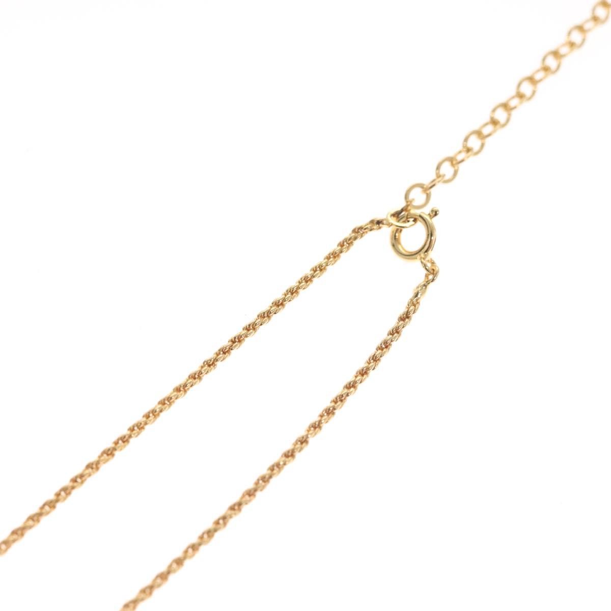 Christian Dior Vintage CD Round Pendant Necklace Metal, GOLD, METAL, Necklace