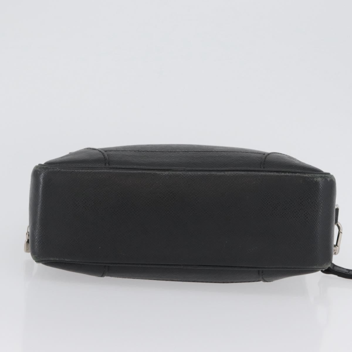 Louis Vuitton Pavel Handbag Taiga Leather, BLACK, LEATHER, Clutche & pouche
