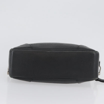 Louis Vuitton Pavel Handbag Taiga Leather, BLACK, LEATHER, Clutche & pouche