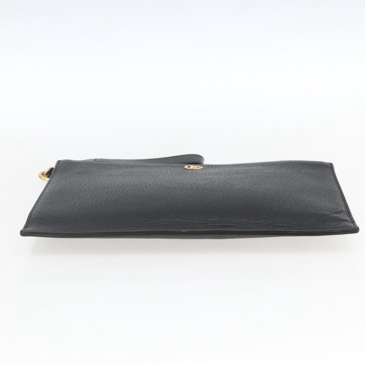 Gucci GG Marmont Pouch Leather, Black, Leather, Clutch
