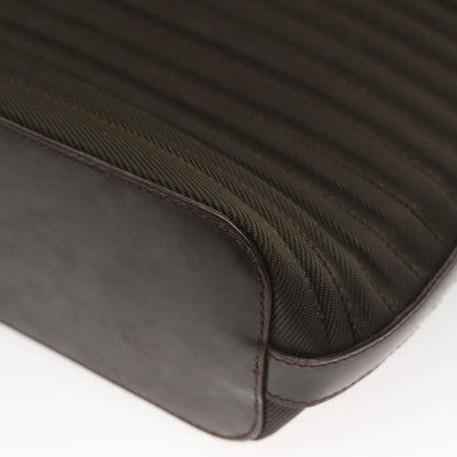 Gucci Vintage Bamboo Handle Bag Nylon, BROWN, NYLON, Handbag