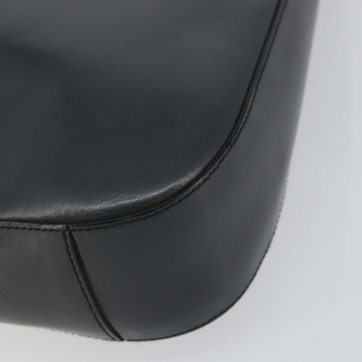 Prada Vintage Handbag Leather, BLACK, LEATHER, Shoulder bag