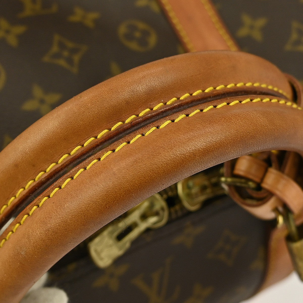 Louis Vuitton Keepall Bandouliere Bag Monogram Canvas, BROWN, CANVAS, Travel bag