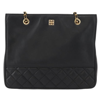 Givenchy Vintage 4G shoulder bag Leather, BLACK, LEATHER, Shoulder bag