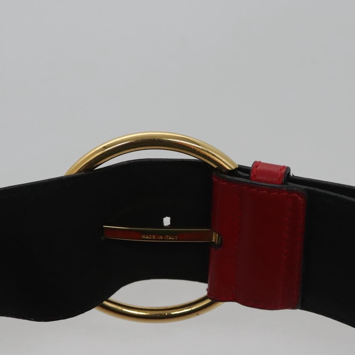 Salvatore Ferragamo Gancini waist bag Leather, RED, LEATHER, Clutche & pouche
