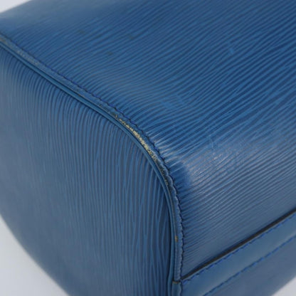 Louis Vuitton Speedy Handbag Epi Leather, BLUE, LEATHER, Handbag