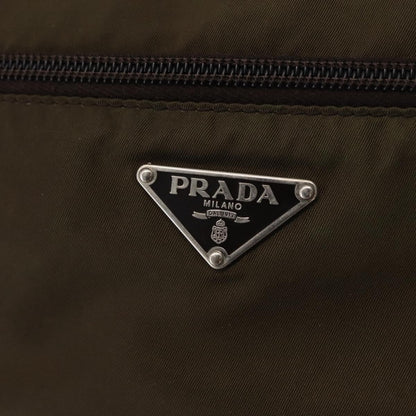 Prada Front Pocket Messenger Bag Tessuto, KHAKI, NYLON, Shoulder bag