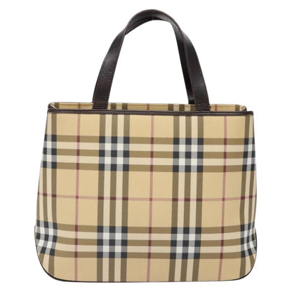 Burberry Vintage Tote Vintage Check Coated Canvas, BEIGE, CANVAS, Tote bag