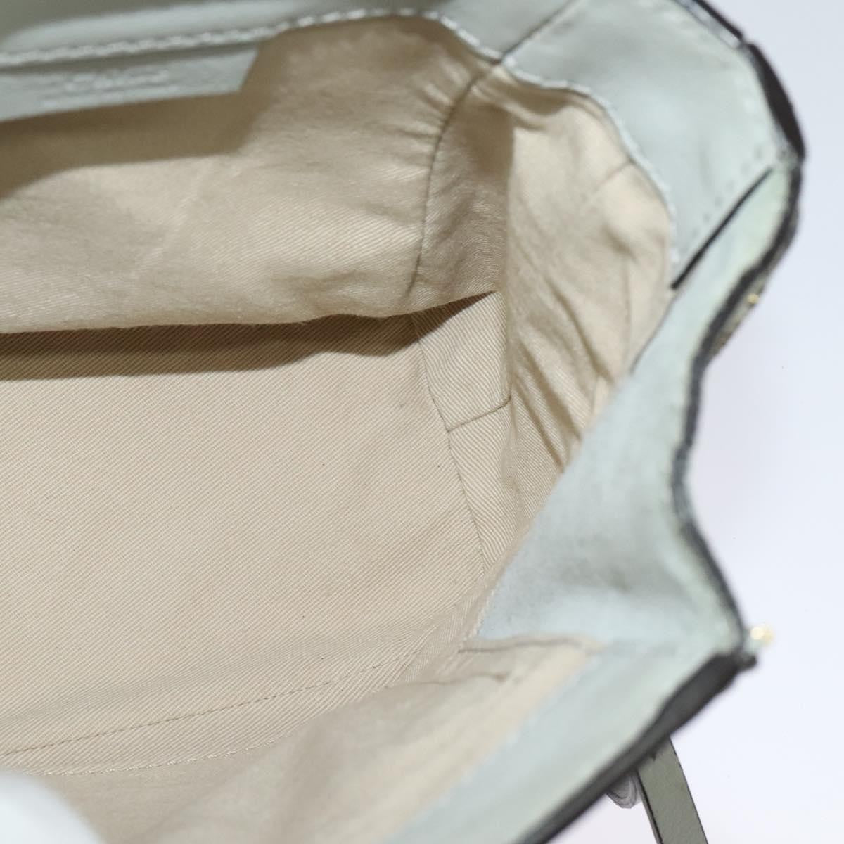 Chloe Faye Backpack Leather and Suede, BLUE, LEATHER, Backpack