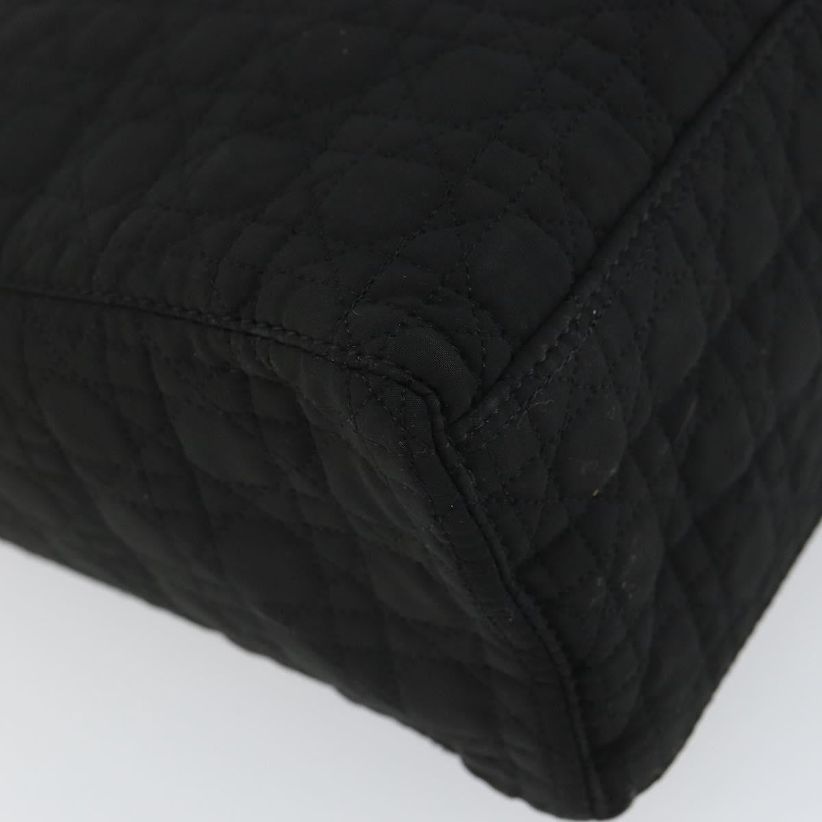 Christian Dior Vintage Lady Dior Bag Cannage Quilt Nylon, BLACK, NYLON, Handbag