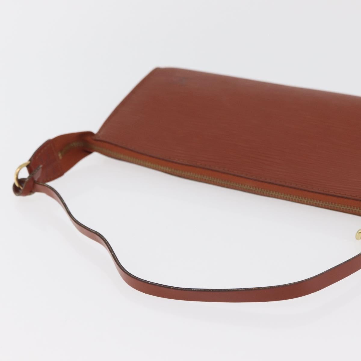 Louis Vuitton Pochette Accessoires Epi Leather, Brown, Leather, Clutch