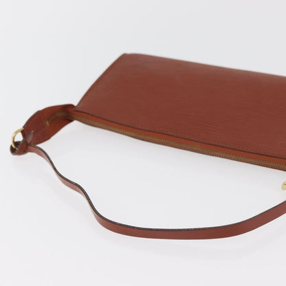 Louis Vuitton Pochette Accessoires Epi Leather, Brown, Leather, Clutch