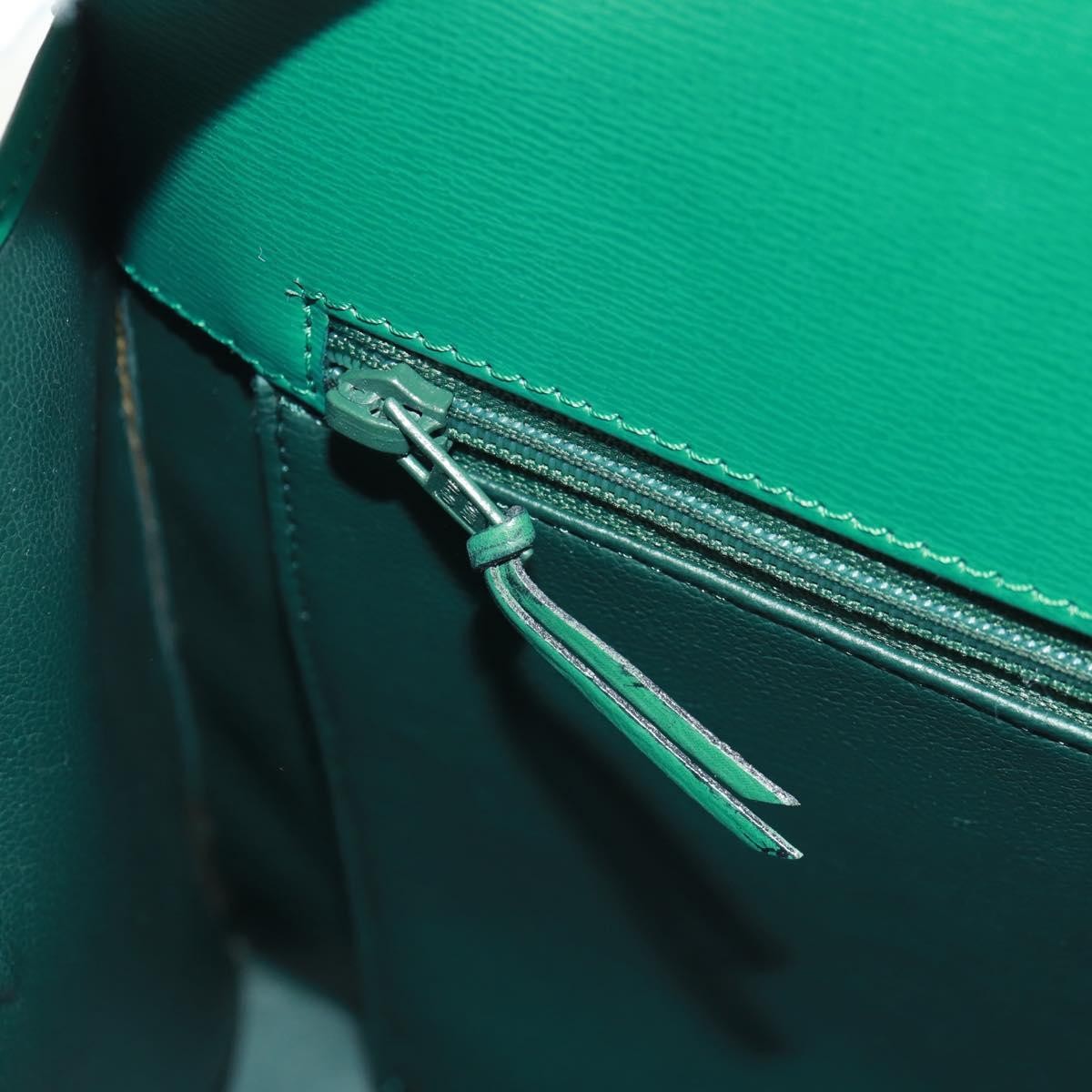 Christian Dior Vintage Handbag Leather, GREEN, LEATHER, Handbag