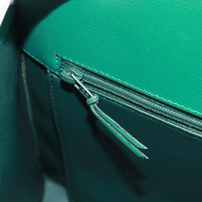 Christian Dior Vintage Handbag Leather, GREEN, LEATHER, Handbag