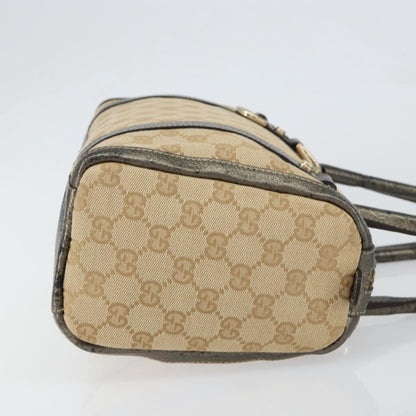 Gucci Abbey Boston Bag GG Canvas, BEIGE, CANVAS, Handbag