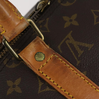 Louis Vuitton Keepall Bag Monogram Canvas, BROWN, CANVAS, Travel bag
