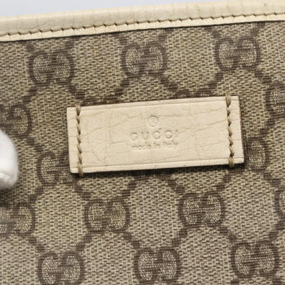Gucci Joy Tote GG Coated Canvas with Leather, BEIGE, PVC, Tote bag