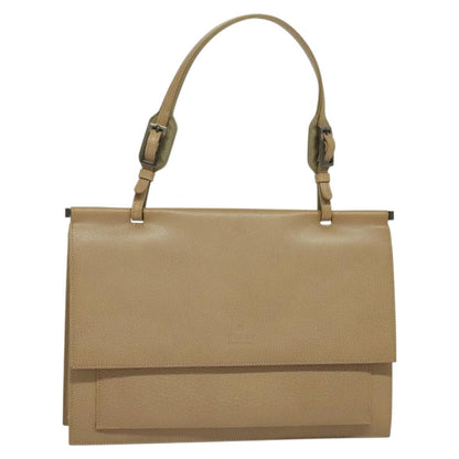 Gucci Vintage Shoulder Bag Leather, BEIGE, LEATHER, Shoulder bag