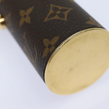 Louis Vuitton Lipstick Case on Chain Monogram Canvas, BROWN, CANVAS, Clutche & pouche
